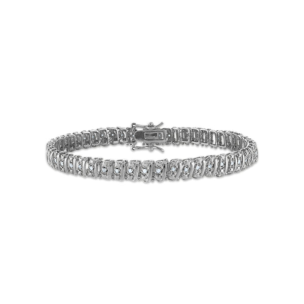 1/2 CTW Natural Diamond 7.5-inch Tennis Bracelet in Sterling Silver