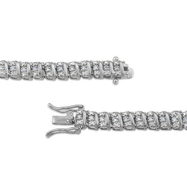 1/2 CTW Natural Diamond 7.5-inch Tennis Bracelet in Sterling Silver