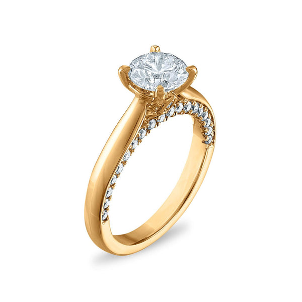Signature EcoLove 2 CTW Lab Grown Diamond Solitaire Engagement Ring in 14KT Yellow Gold