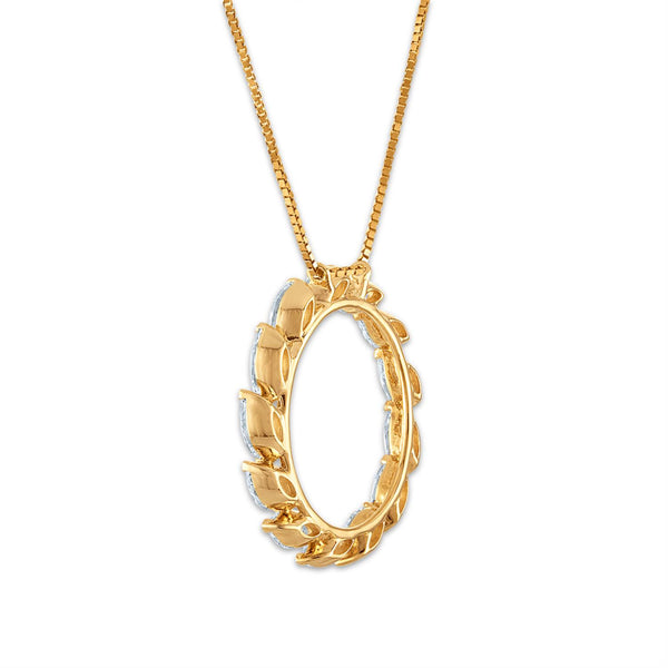 Signature EcoLove 2 CTW Lab Grown Diamond 18-inch Circle Pendant in 14KT Yellow Gold