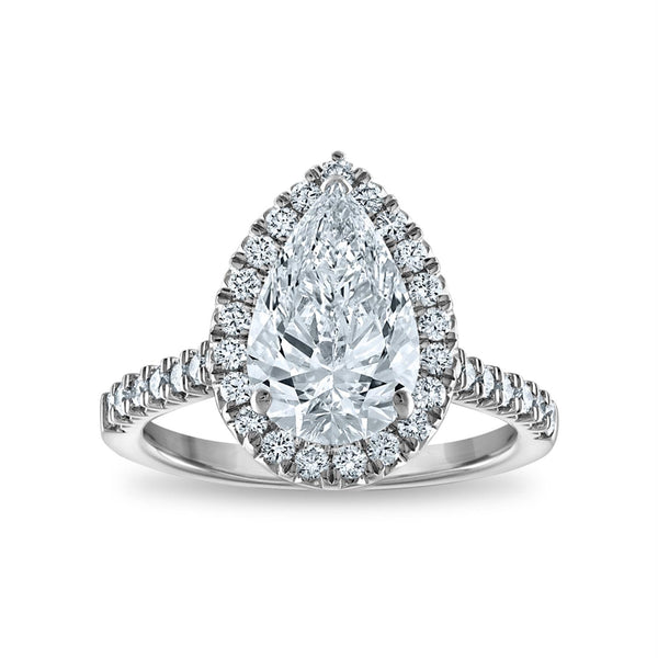 Signature EcoLove Diamond Dreams 3 CTW Lab Grown Diamond Halo Engagement Ring in 14KT White Gold