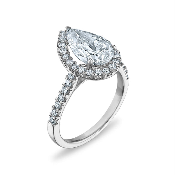 Signature EcoLove Diamond Dreams 3 CTW Lab Grown Diamond Halo Engagement Ring in 14KT White Gold