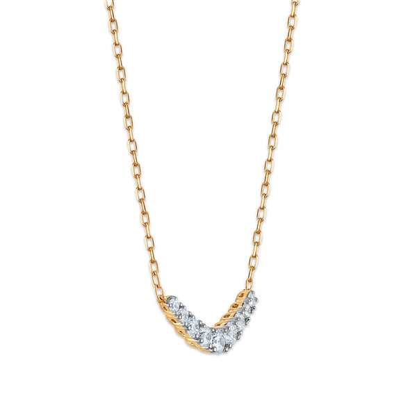 LoveSong 1/4 CTW Lab Grown Diamond Necklace in 10KT Gold