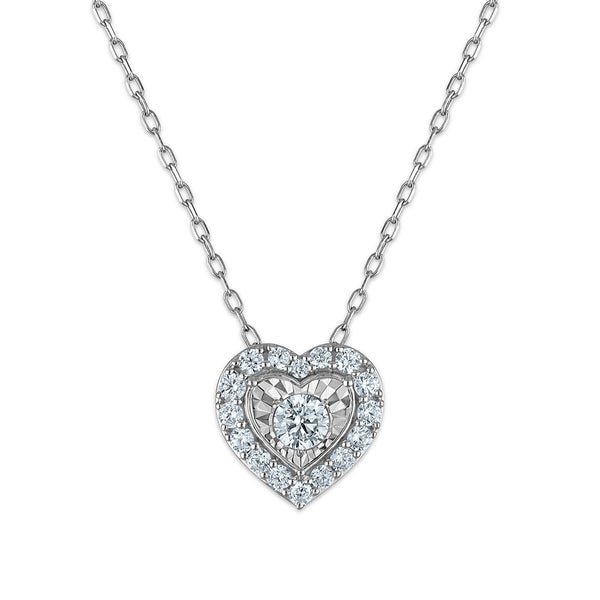 LoveSong EcoLove 1/2 CTW Diamond Heart Pendant