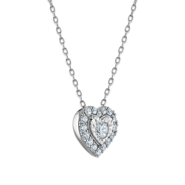 LoveSong EcoLove 1/2 CTW Lab Grown Diamond Heart Pendant