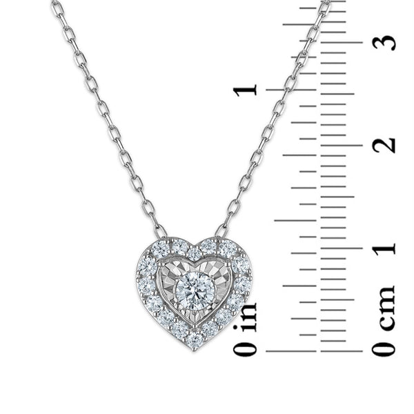 LoveSong EcoLove 1/2 CTW Lab Grown Diamond Heart Pendant