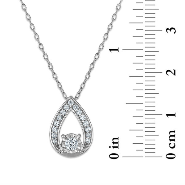 LoveSong Teardrop 1/4 CTW Lab Grown Diamond Pendant