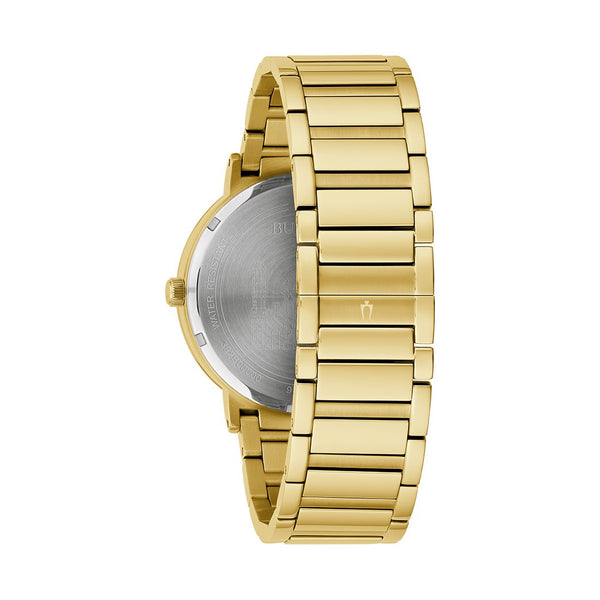 Bulova 42MM Black Guadalupe Natural Diamond Dial Watch. 97D134