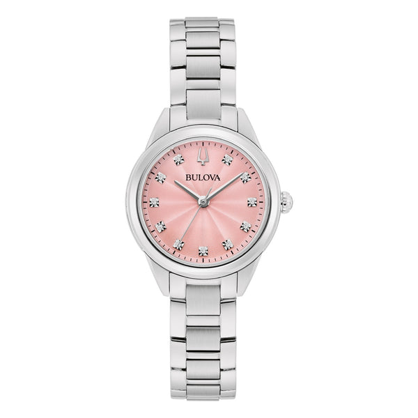 Bulova Sutton 28MM Natural Diamond Dial Watch. 96P249