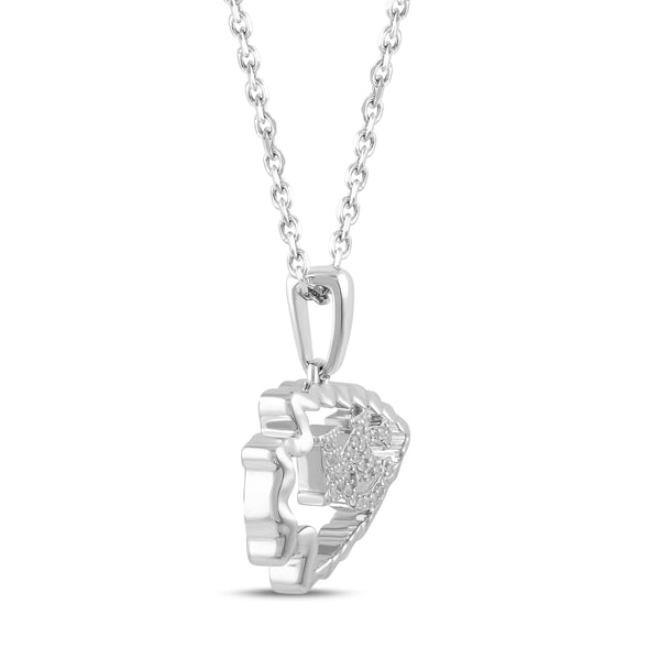 True Fans Fine Jewelry Kansas City Chiefs 18-inch Pendant in Sterling Silver