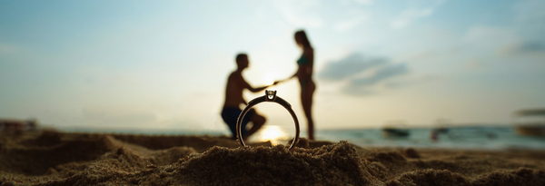 Man Proposing on Beach