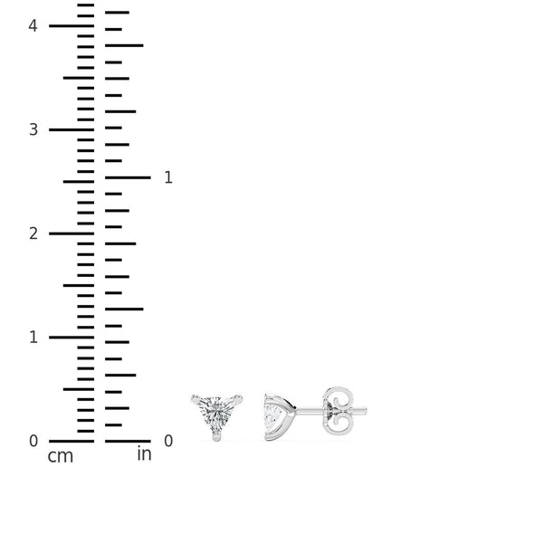 EcoLove 1/2 CTW Diamond Stud Earrings in 10KT White Gold