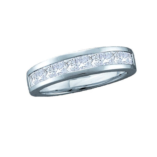1 CTW Diamond Wedding Ring in 14KT White Gold