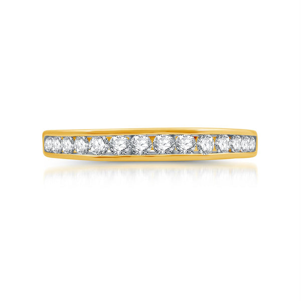 1/2 CTW Diamond Anniversary Ring in 10KT Yellow Gold