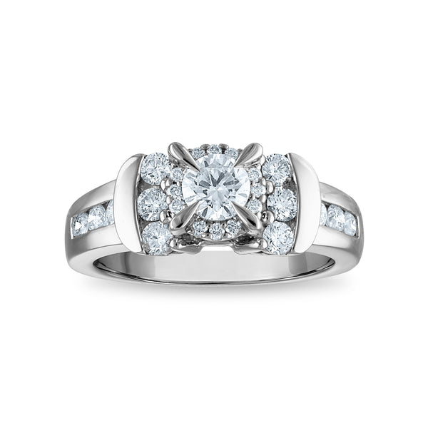 Signature Diamond Dreams 1 CTW Diamond Engagement Ring in 14KT White Gold