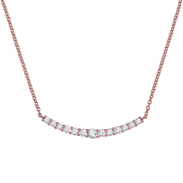 Signature EcoLove 1/2 CTW Lab Grown Diamond 18" Necklace in 14KT Rose Gold