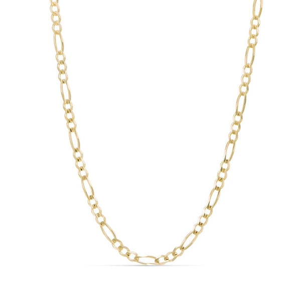 Luxe Layers 14KT Yellow Gold Plated Sterling Silver 20" 3MM Figaro Chain