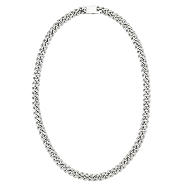 King by Simone I Smith Stainless Steel 24" 10MM Cuban Link Chain