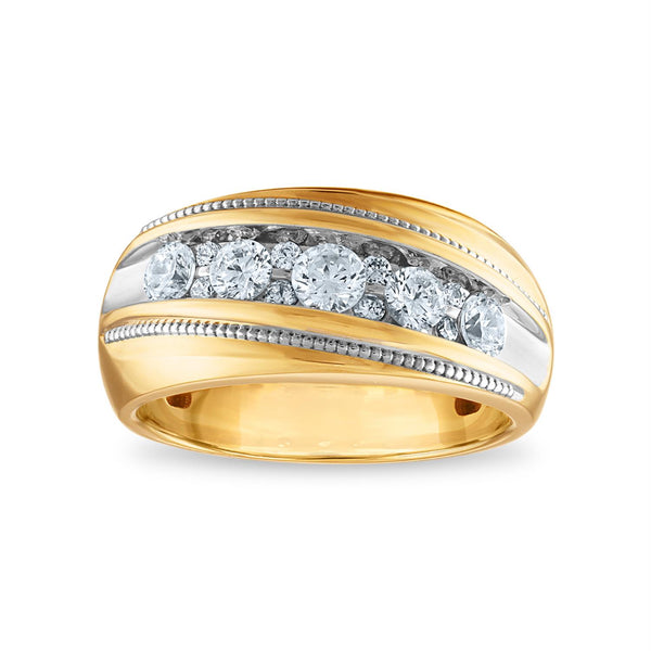Signature 1 CTW Diamond Wedding Ring in 14KT Yellow Gold