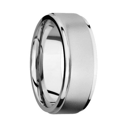 Lashbrook 10KT White Gold Band with Bead Polished Finish