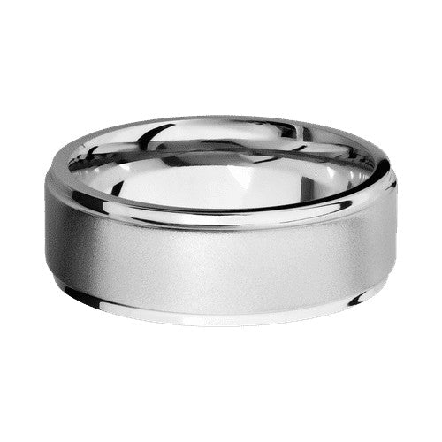 Lashbrook 10KT White Gold Band with Bead Polished Finish