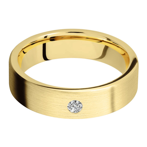 Lashbrook 10KT Yellow Gold Band with Satin Polished Finish