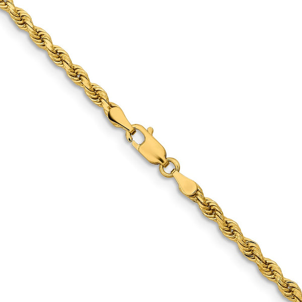 14KT Yellow Gold 18-inch 3.25MM Rope Chain