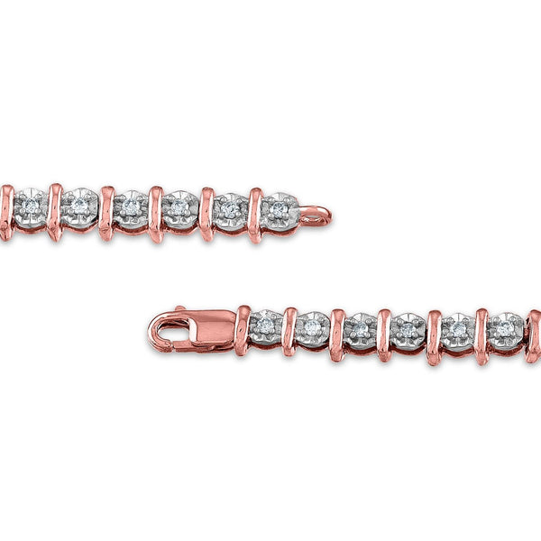 1/2 CTW Natural Diamond 7-inch Tennis Bracelet in 10KT Rose Gold