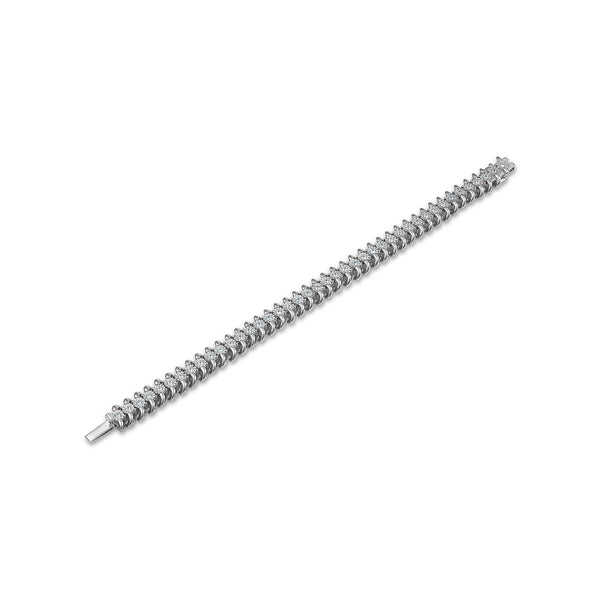 1 CTW Natural Diamond 7.5-inch Tennis Bracelet in Sterling Silver