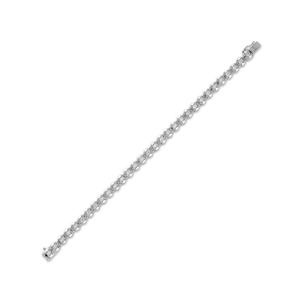 1 CTW Natural Diamond 7.5-inch Tennis Bracelet in Sterling Silver