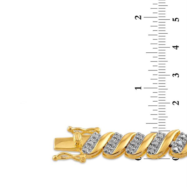 White Diamond Fashion Bracelet in 925 Silver
