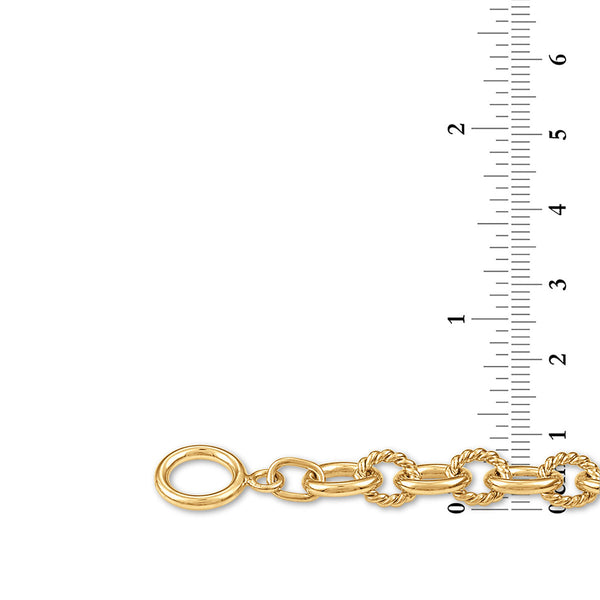 Gold Plated Sterling Silver Toggle Natural Diamond Heart Bracelet