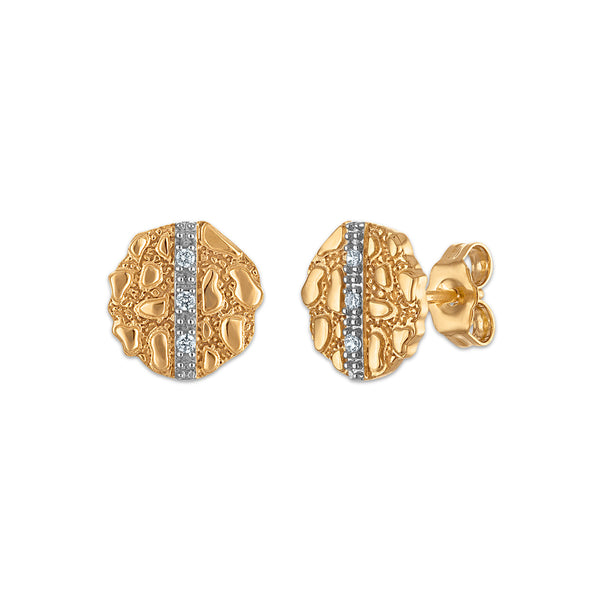 White Diamond Fashion Earrings in 10KT Gold