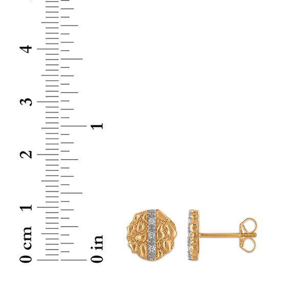 White Diamond Fashion Earrings in 10KT Gold