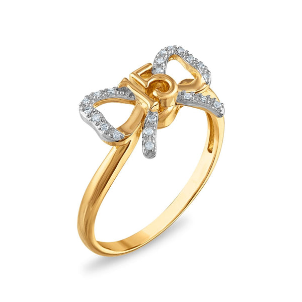 1/16 CTW Natural Diamond Quinceanera Ring in 10KT Yellow Gold