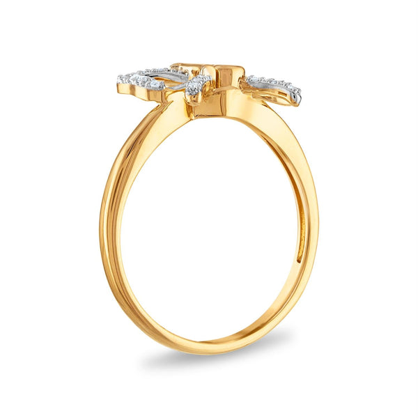 1/16 CTW Natural Diamond Quinceanera Ring in 10KT Yellow Gold