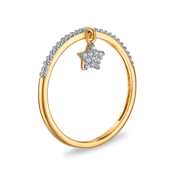1/10 CTW Natural Diamond Fashion Ring in 10KT Yellow Gold