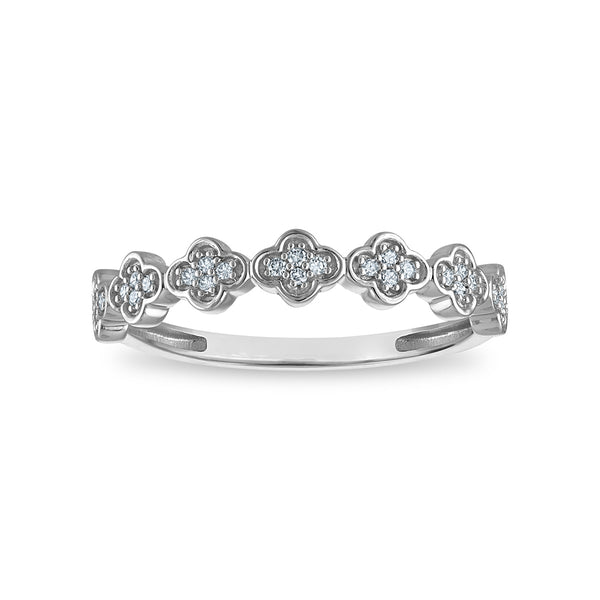 White Diamond Fashion Ring in 10KT Gold
