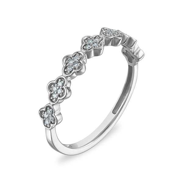 White Diamond Fashion Ring in 10KT Gold