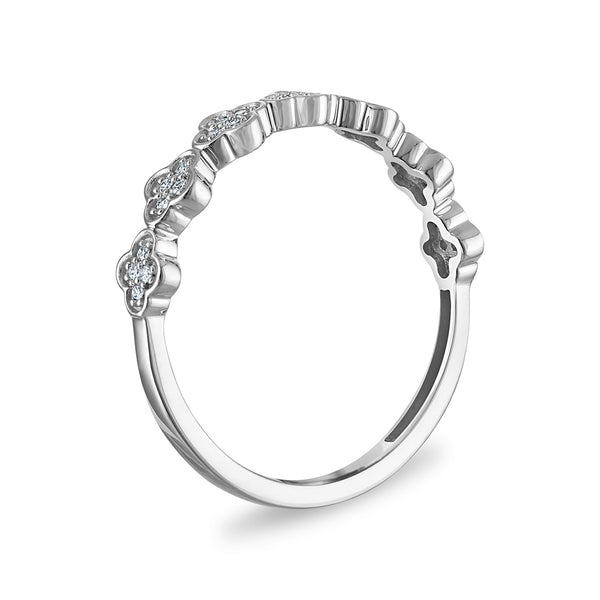 White Diamond Fashion Ring in 10KT Gold