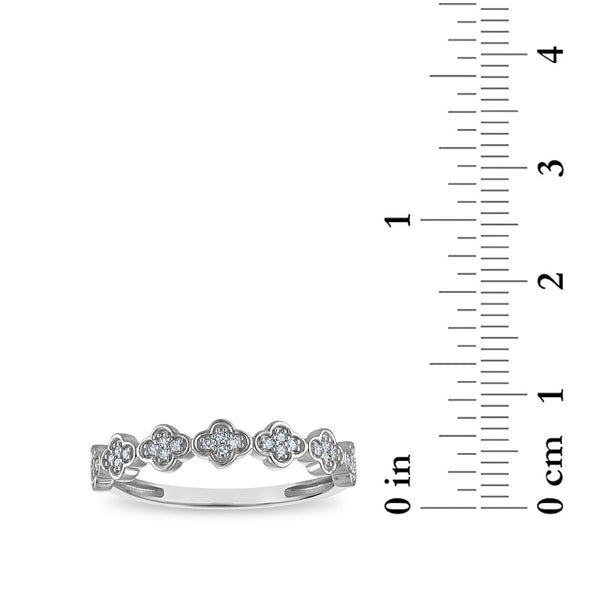 White Diamond Fashion Ring in 10KT Gold