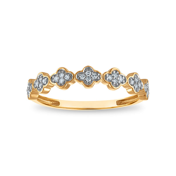 White Diamond Fashion Ring in 10KT Gold