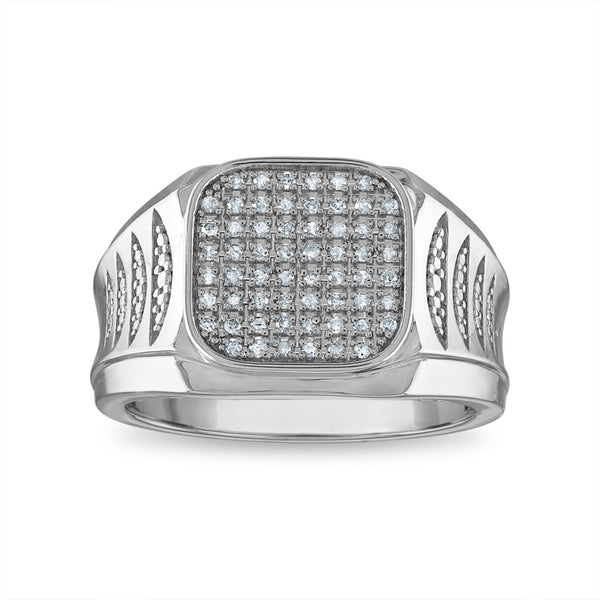 1/4 CTW Natural Diamond Ring in Sterling Silver