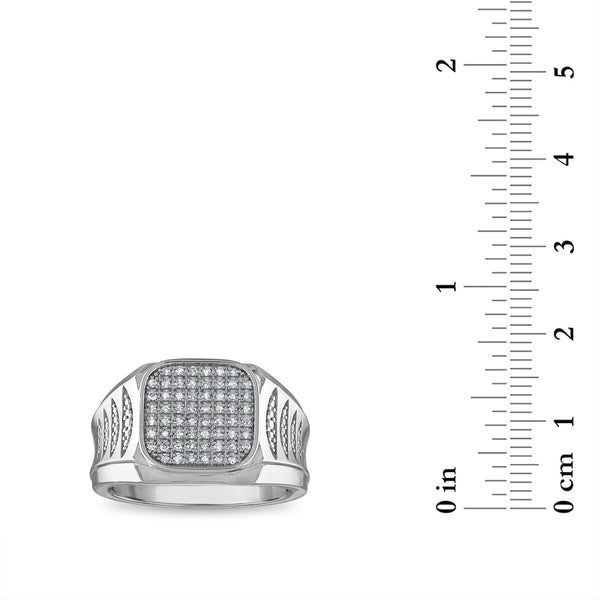 1/4 CTW Natural Diamond Ring in Sterling Silver