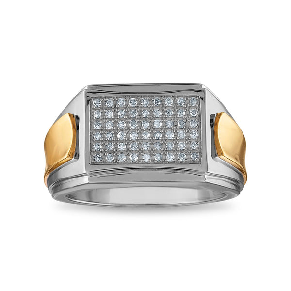 White Diamond Fashion Ring in 925 Silver