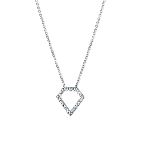 1/5 CTW Natural Diamond Fashion 18-inch Necklace in 10KT White Gold