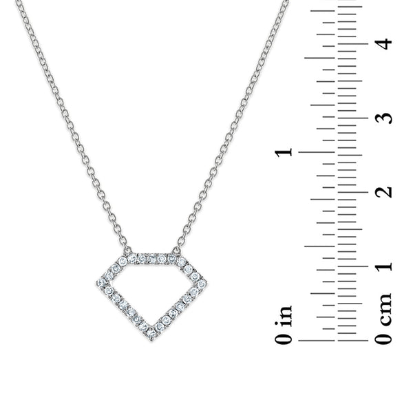 1/5 CTW Natural Diamond Fashion 18-inch Necklace in 10KT White Gold