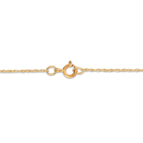 1/16 CTW Natural Diamond Fashion Love 18-inch Necklace in 10KT Yellow Gold