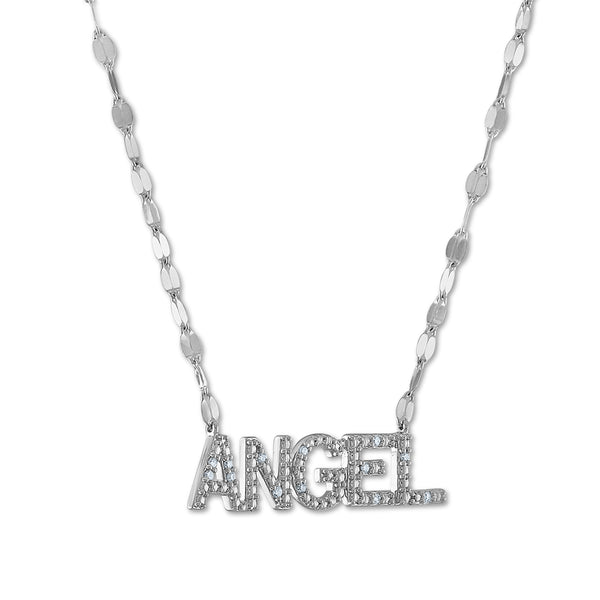 White Diamond Fashion Necklace in 10KT Gold