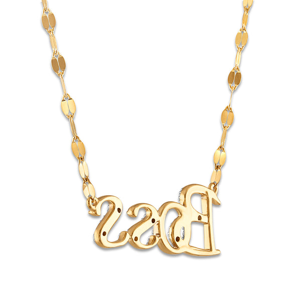 Diamond Accent 18-inch BOSS Necklace in 10KT Yellow Gold